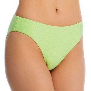 Good American Sparkle low rise brief bikini bottoms electric lime - 1 (Small)
